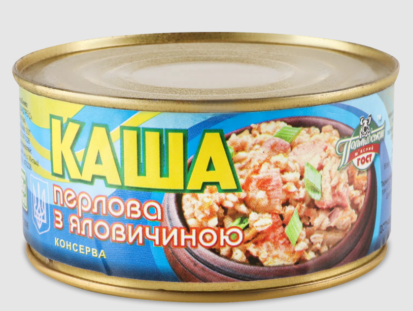 Каша перлова з яловичиною, ПОЛТАВСЬКИЙ М'ЯСНИЙ ГОСТ, 325 г